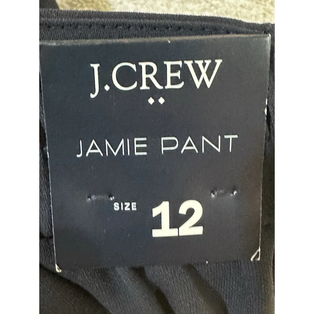 NWT J.‎ Crew Women's Navy Jamie Pull On Dress Pants Size 12 Business Career